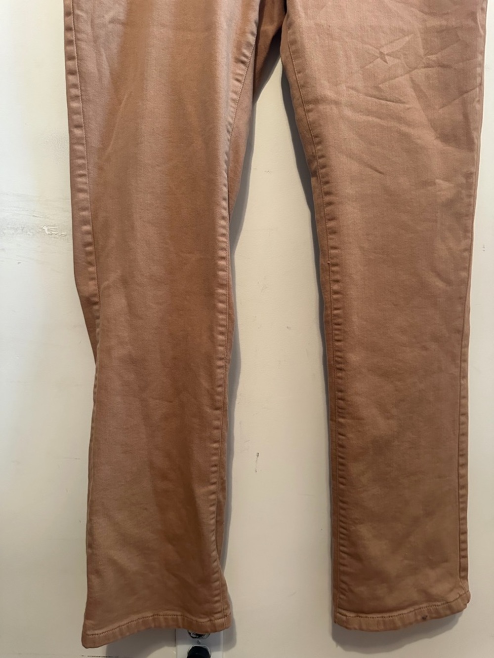 L.L.Bean Classic Fit Denim Jeans Women’s 14 Tall Tan Straight Leg 34x32 - Picture 2 of 9